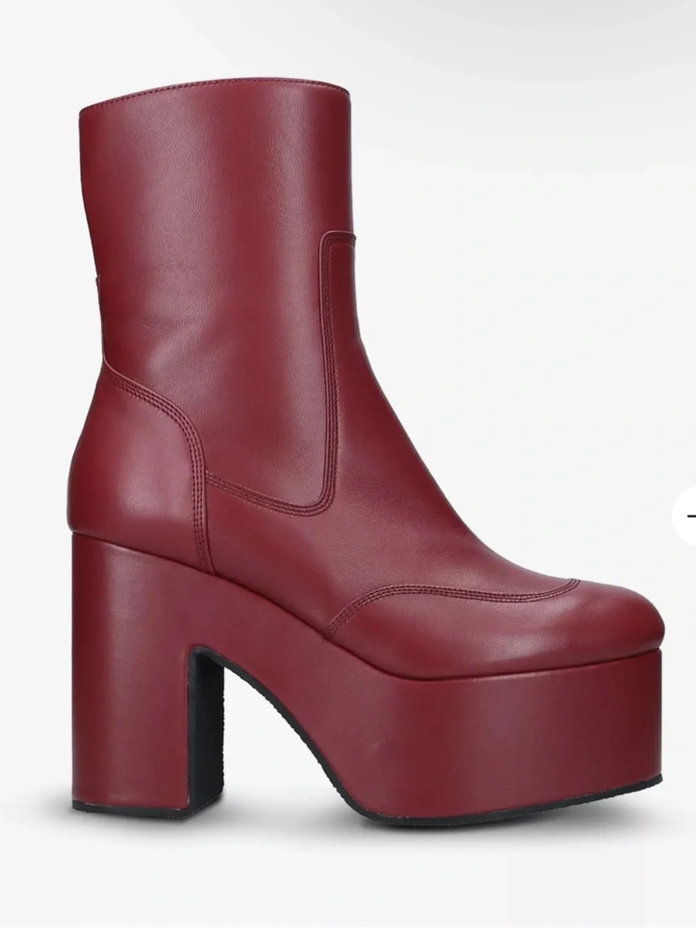 Women's Red Platform Ankle Boots 39.5